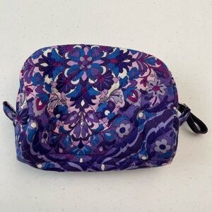 Vera Bradley Purple Floral Cosmetic Bag